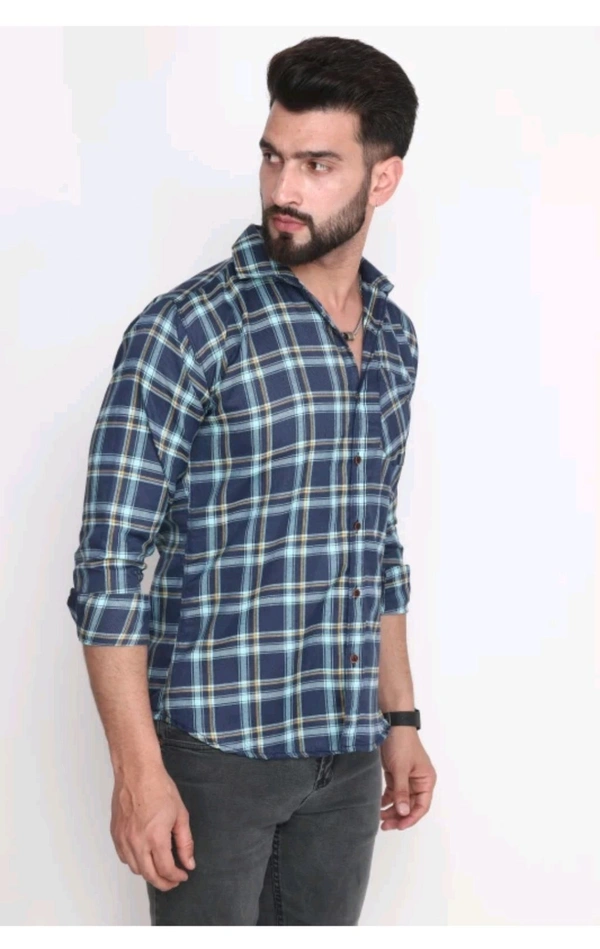 IC OSWAL ₹268 WCP Men Checkered Casual Shirt M 341 - M, Blue