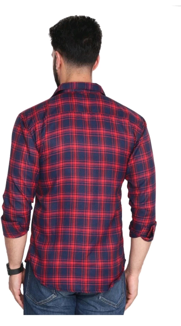 IC OSWAL ₹268 WCP Men Checkered Casual Shirt M 341 - M, Red