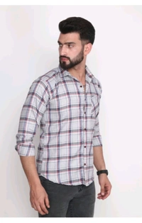 IC OSWAL ₹268 WCP Men Checkered Casual Shirt M 341 - S, Grey