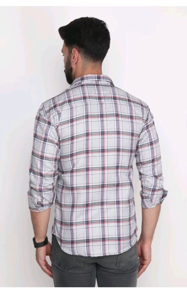 IC OSWAL ₹268 WCP Men Checkered Casual Shirt M 341 - XL, Grey