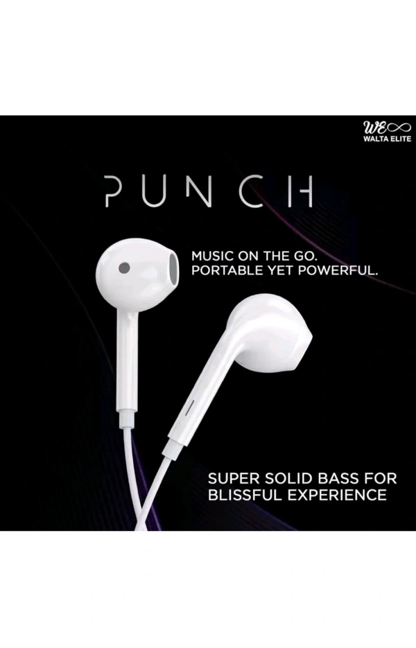S.N TRADERS  ₹85 WCP PulseBeat Wired Earbuds Wired Headset M 126