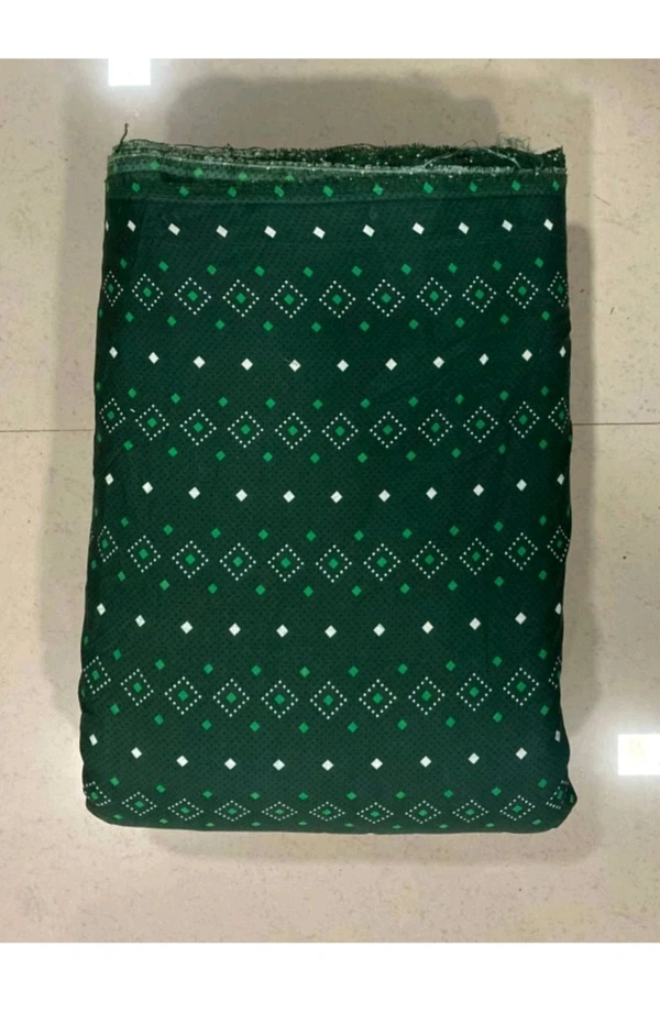 Lilaba Fabric  ₹142 WCP Crepe Floral Print Kurta Fabric M 277 - Green