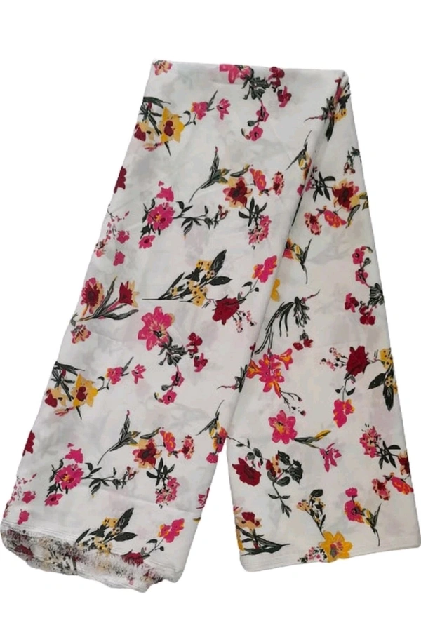 BY JEEMONJA ₹147 WCP Crepe Printed Salwar Suit Material M 364 - White