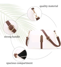 IP USD $ 5 Ship $ 5-9 LEFFIS Crossbody Sling Bag Shoulder Bag For Womens And Girls (FIT -001) /d/jhMzV4j - White
