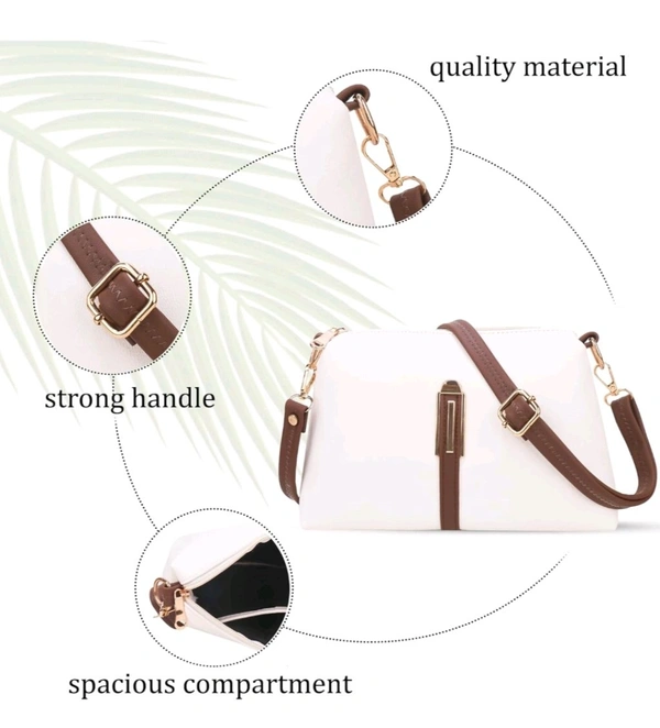 IP USD $ 5 Ship $ 5-9 LEFFIS Crossbody Sling Bag Shoulder Bag For Womens And Girls (FIT -001) /d/jhMzV4j - White