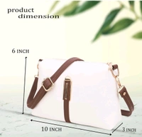 IP USD $ 5 Ship $ 5-9 LEFFIS Crossbody Sling Bag Shoulder Bag For Womens And Girls (FIT -001) /d/jhMzV4j - White