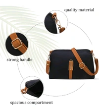 IP USD $ 5 Ship $ 5-9 LEFFIS Crossbody Sling Bag Shoulder Bag For Womens And Girls (FIT -001) /d/jhMzV4j - Black