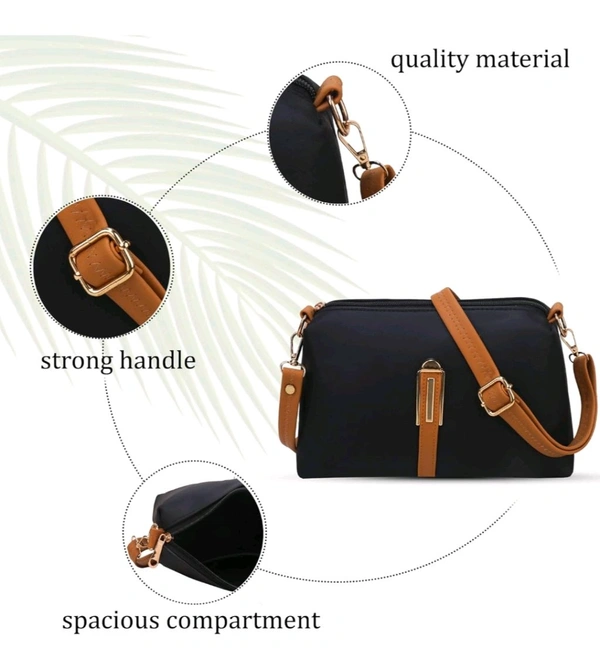IP USD $ 5 Ship $ 5-9 LEFFIS Crossbody Sling Bag Shoulder Bag For Womens And Girls (FIT -001) /d/jhMzV4j - Black