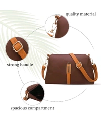 IP USD $ 5 Ship $ 5-9 LEFFIS Crossbody Sling Bag Shoulder Bag For Womens And Girls (FIT -001) /d/jhMzV4j - Brown