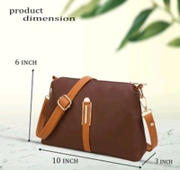 IP USD $ 5 Ship $ 5-9 LEFFIS Crossbody Sling Bag Shoulder Bag For Womens And Girls (FIT -001) /d/jhMzV4j - Brown