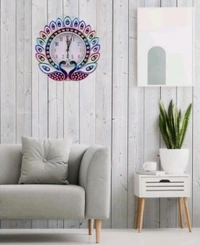 USD $ 11.59 TUSHITA ENTERPRISES Analog Wall Clock (Multicolour With Glass) rb.gy/4c3aj7 SHWCLZ