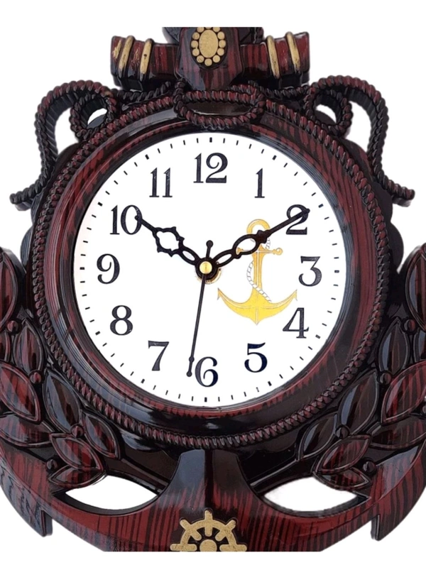 USD $ 11.00 TUSHITA ENTERPRISE Analog Wall Clock (Brown With Glass) rb.gy/o1m7vi