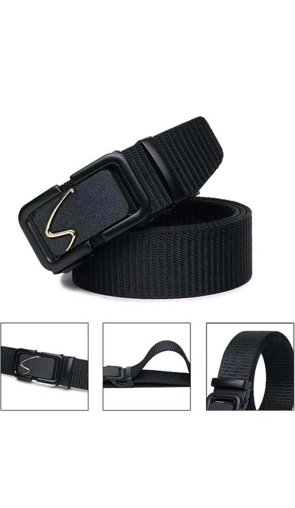 USD $ 10.67 NIDDLEMAN Men Nylon Black Belt rb.gy/y66j1z