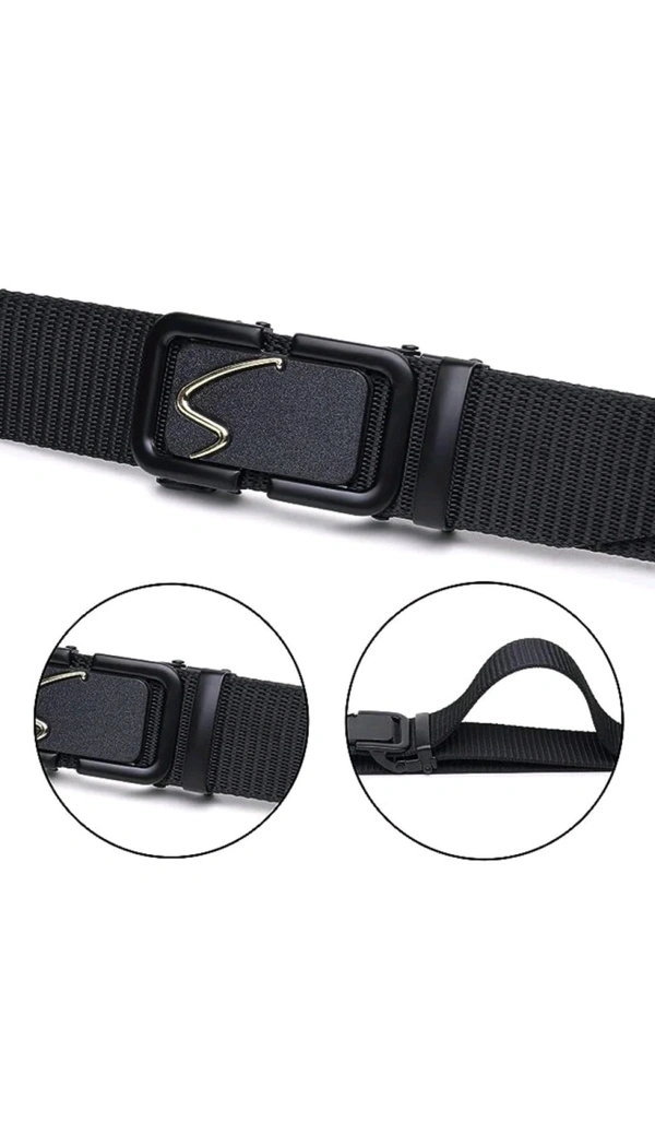 USD $ 10.67 NIDDLEMAN Men Nylon Black Belt rb.gy/y66j1z