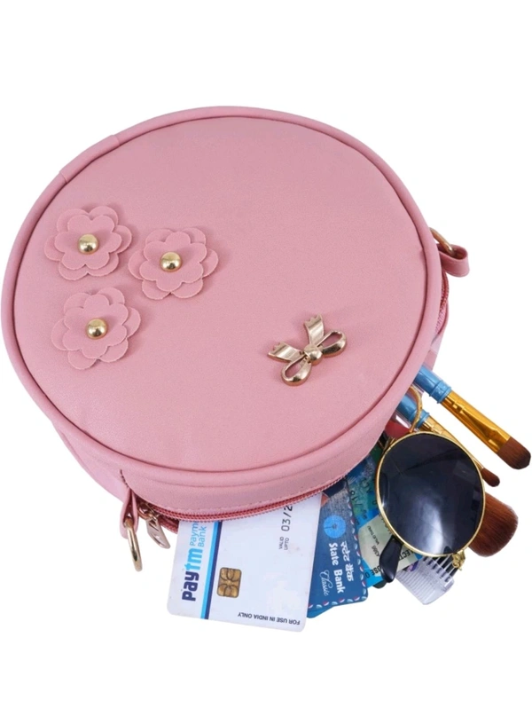 USD $ 10.89 AR FASHION Pink Sling Bag Stylish Sling Bag for Girls rb.gy/dm2dmu