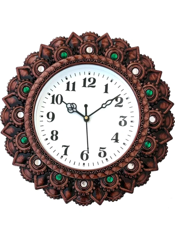 USD $ 11.76 TUSHITA Analog Wall Clock (Multicolor, With Glass) rb.gy/075yy5