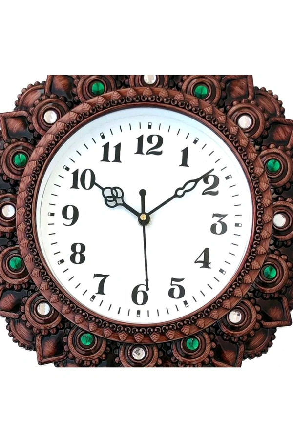 USD $ 11.76 TUSHITA Analog Wall Clock (Multicolor, With Glass) rb.gy/075yy5