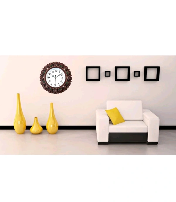 USD $ 11.76 TUSHITA Analog Wall Clock (Multicolor, With Glass) rb.gy/075yy5