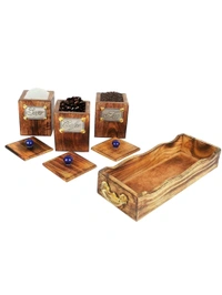USD $ 16.86 LYQART HomEnrich Spice Set Wooden (1 Peice) rb.gy/bbg9ii