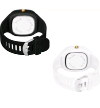 USD $ 10.00 BRAND New Combo Of Black and White Square Dial with Silicone Strap Combo of 2 Analog Watch For Men rb.gy/bpqs6l