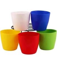 USD $ 10.00 WE DEAL IN HIGH QUALITY PRODUCT AT AFFORDABLE PRICES. Ubbiskart UNBREAKABLE PREMIUM GRADE PLASTIC POT/GAMLA FOR INDOOR/OUTDOOR Plant Container Set (Pack of 5, Plastic) rb.gy/etk61s