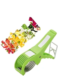 GAJANAND ENTERPRISES Plastic Vegetable Cutter Veg Cutter Bhindi Cutter Multi Cutter (Multicolor) Vegetable & Fruit Grater & Slicer (1) rb.gy/wxbk1b