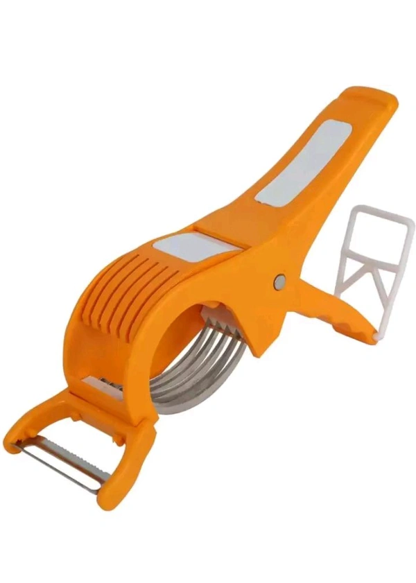 GAJANAND ENTERPRISES Plastic Vegetable Cutter Veg Cutter Bhindi Cutter Multi Cutter (Multicolor) Vegetable & Fruit Grater & Slicer (1) rb.gy/wxbk1b