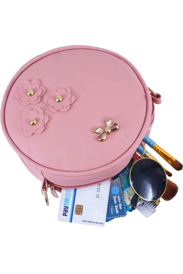 USD$9 BAQI Pink Sling Bag Stylish Sling Bag For Girls rb.gy/az8yl9