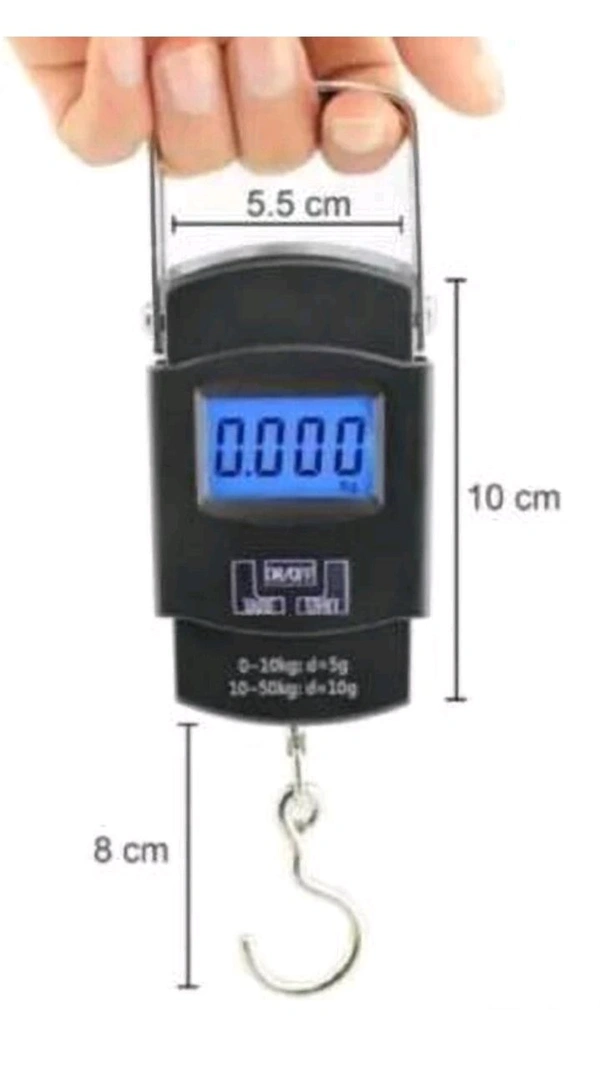 USD $ 10.00 RADHEY SHAYM INDUSTRIES texla 50 Kg Digital LCD Display Pocket Portable Hanging Weighing Scale (Black) Weighing Scale (Black) rb.gy/0nmkyh