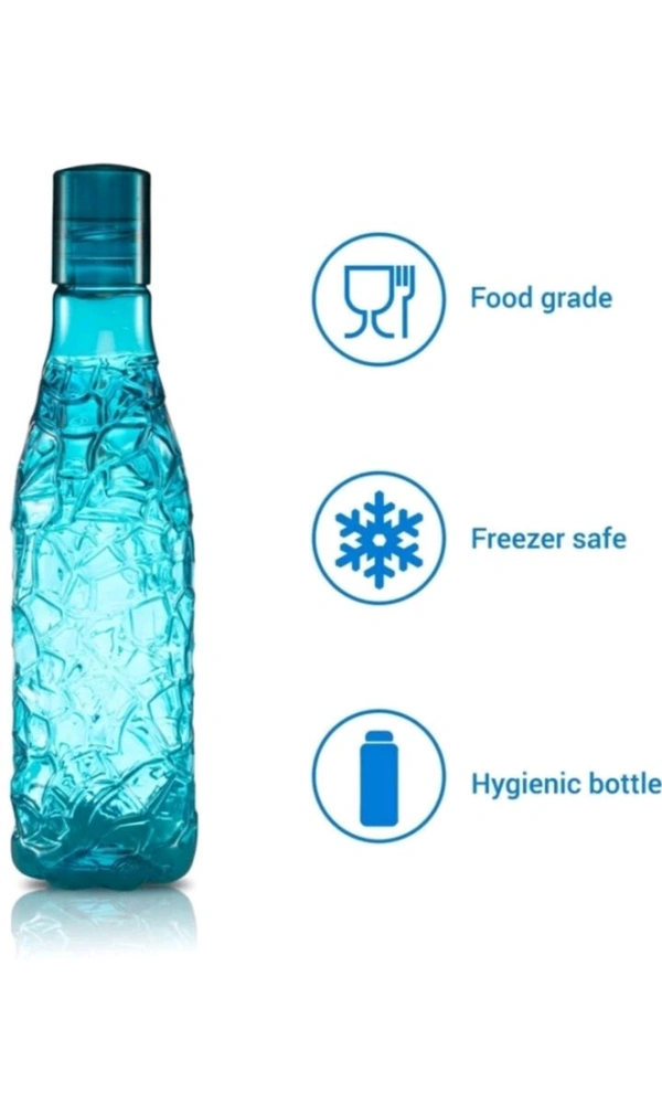 USD$ 10 RAJKOT INDIA Pack of 6 Premium Plastic Fridge crystal Lightweight and Portable Design Water Bottle 1000 ml Bottle Plastic rb.gy/i4rl36