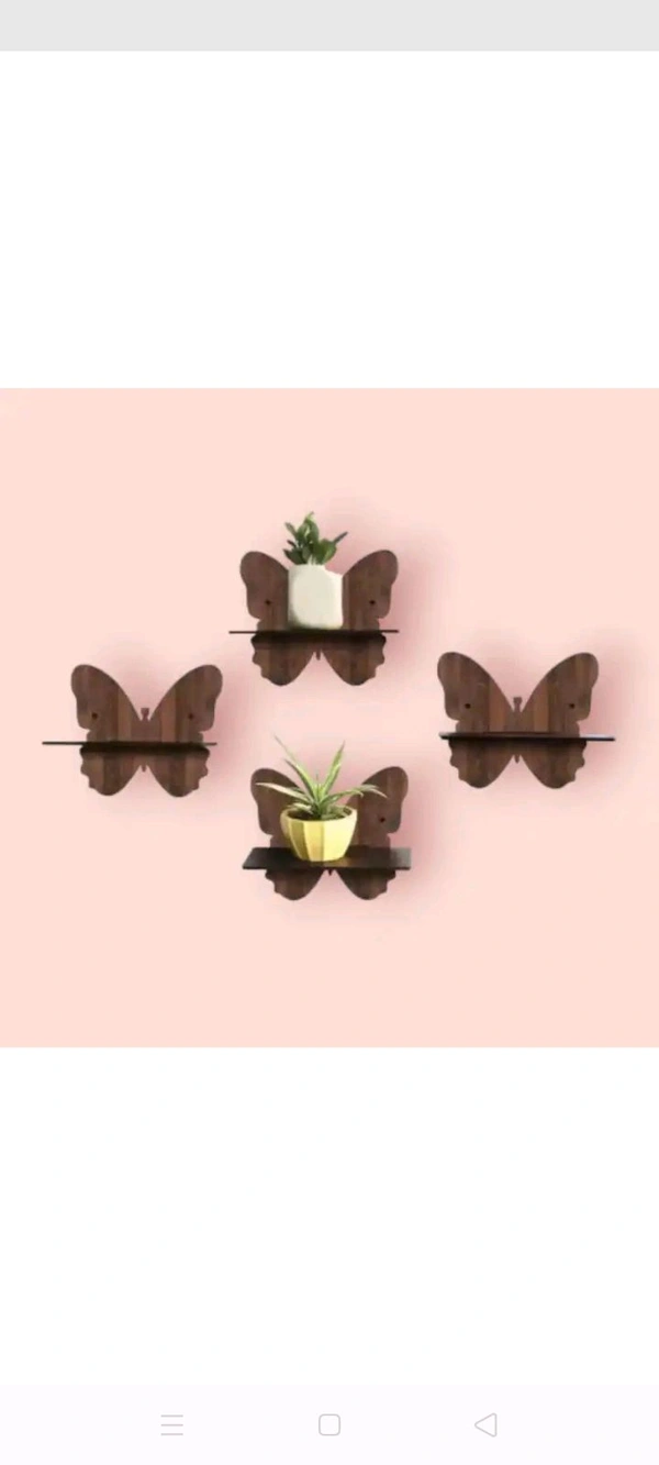 USD$9 VD CREATIONDecorative Wooden Wall Self For Home Decor(8x8 inch black,)VD Craft (8 inch X 8 inch, brown) rb.gy/inkle9