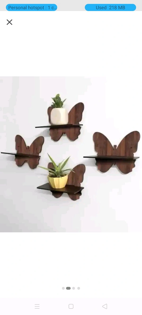 USD$9 VD CREATIONDecorative Wooden Wall Self For Home Decor(8x8 inch black,)VD Craft (8 inch X 8 inch, brown) rb.gy/inkle9