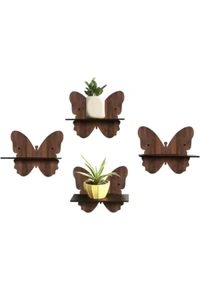 USD$9 VD CREATIONDecorative Wooden Wall Self For Home Decor(8x8 inch black,)VD Craft (8 inch X 8 inch, brown) rb.gy/inkle9
