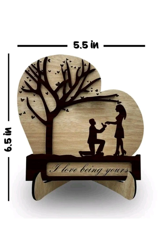USD$9 FEREEKRAFTSSS Couple Under Heart Tree Wooden Engraved showpiece for Couple 14 cm Couple & Human Figurine (Wood, Multicolor) rb.gy/3ejkdp