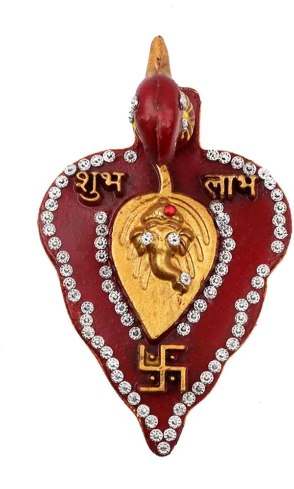 USD$9 INDIA JAIPUR BSNSF001 8 cm Religious Idol & Figurine (Wood, Red, Yellow)  rb.gy/pbxnez
