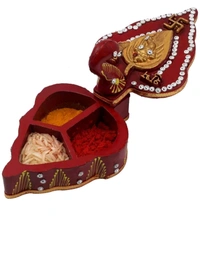 USD$9 INDIA JAIPUR BSNSF001 8 cm Religious Idol & Figurine (Wood, Red, Yellow)  rb.gy/pbxnez