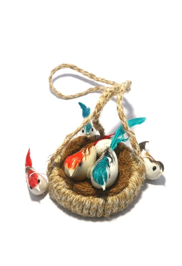 USD $09.00 YESHODA LINING STORE SBN_02 23 cm Bird & Animal Showpiece (Jute, Multicolor) rb.gy/yf69vz