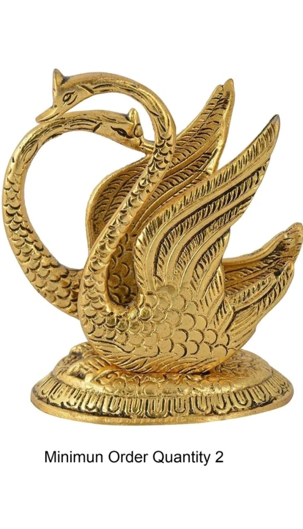 USD $ 10.00 GAYTRI TRADERS 200706 9 cm Bird & Animal Showpiece (Metal, Gold) rb.gy/wfnq1a