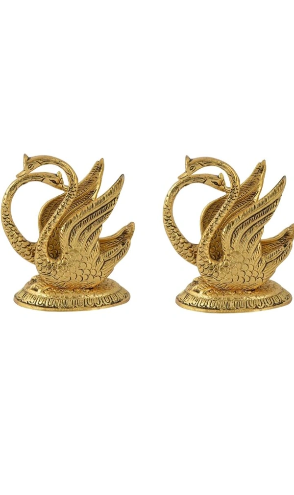 USD $ 10.00 GAYTRI TRADERS 200706 9 cm Bird & Animal Showpiece (Metal, Gold) rb.gy/wfnq1a