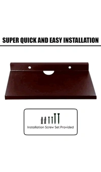 USD $ 12.00 R.S ENTERPRISES ADORN WORLD Plywood with Sunmica Setup Box Wall Stand & Shelves | Wall-Mounted TV Unit Wooden Wall Shelf (Number of Shelves - 1, Brown) 