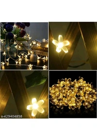 USD$9  Ujjwanix Enterprises Flower String Light| 14 LED 3 M Silicone Light| LED Decoration Light| Warm White Light for Home, Garden, Party, Diwali  rb.gy/fe0fjh
