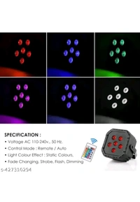 USD$10    RSCT ROHINI DJ PAR LIGHT 6 LED FOCUS LIGHT RGB WITHREMOTEwww.meesho.com/s/p/73nmwq?utm_source=s_cc