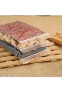 USD $ 10.00 
Name: 4x5  Inch - 100 Pcs Zip Lock Pouch Bags Covers | Transparent Resealable Zip seal Zip lock Bags for Airtight Seal for Travel Freezer Refrigerator Packing Accessories AEPACKINS rb.gy/1fr67v

