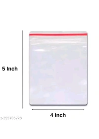USD $ 10.00 
Name: 4x5  Inch - 100 Pcs Zip Lock Pouch Bags Covers | Transparent Resealable Zip seal Zip lock Bags for Airtight Seal for Travel Freezer Refrigerator Packing Accessories AEPACKINS rb.gy/1fr67v

