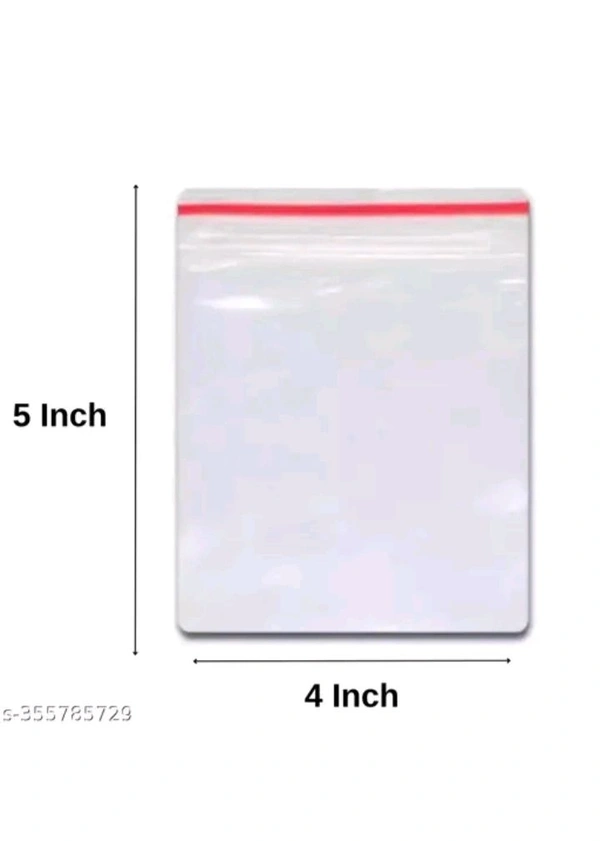 USD $ 10.00 
Name: 4x5  Inch - 100 Pcs Zip Lock Pouch Bags Covers | Transparent Resealable Zip seal Zip lock Bags for Airtight Seal for Travel Freezer Refrigerator Packing Accessories AEPACKINS rb.gy/1fr67v

