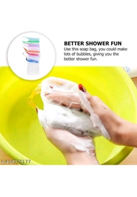 USD $ 10.00 R AND G ENTERPRISE Name: 10 pcs mesh soap Bag, Soap Bag Soft for Shower, Soap Pouch Saver with Drawstring for Foaming and Drying,Hangable (Soap Bag Color Random) rb.gy/nwo3aj