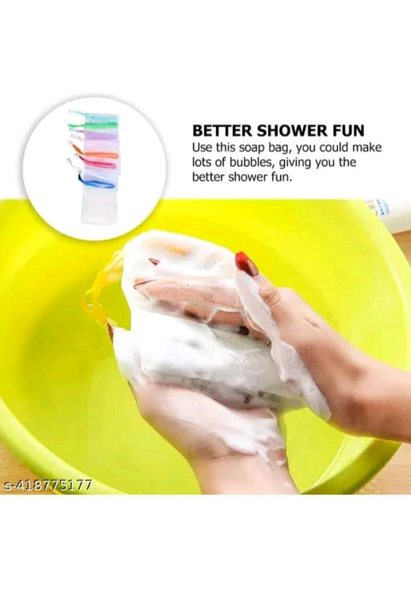 USD $ 10.00 R AND G ENTERPRISE Name: 10 pcs mesh soap Bag, Soap Bag Soft for Shower, Soap Pouch Saver with Drawstring for Foaming and Drying,Hangable (Soap Bag Color Random) rb.gy/nwo3aj
