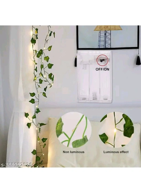 USD $ 10.00 BM ECOM TRADERS 7 Feet Enchanting Money Plant Home Décor String Light, Battery Powered Copper Lights, Vine Garland Hanging Decoration for Indoor & Outdoor, Home Wall, Bedroom, Window(30 LED, Warm White)  www.meesho.com/s/p/6fklou?utm_source=s_cc