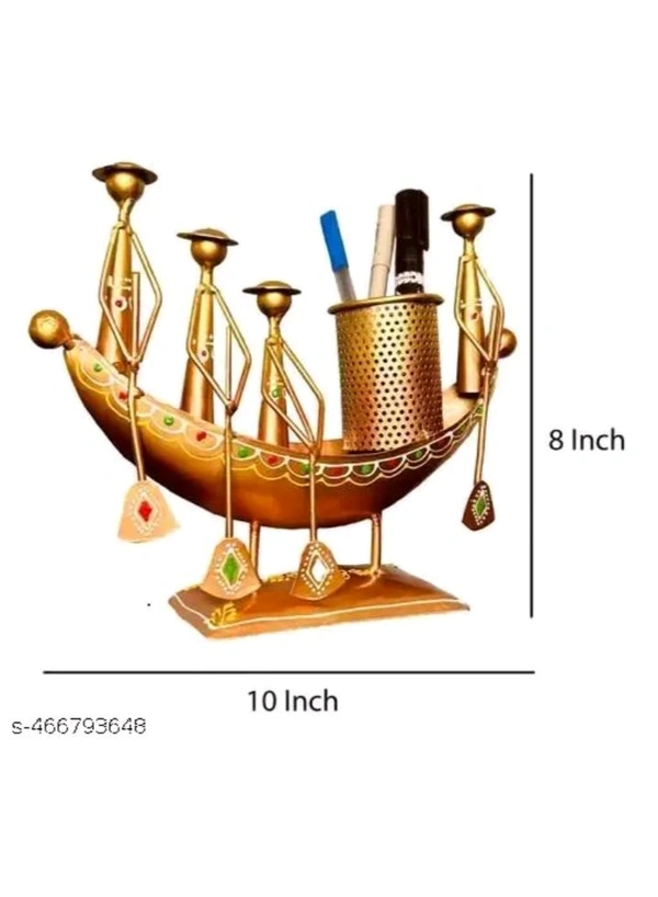 USD$11 @balaji_incorporation 
Name: BALAJI INDUSTRIES LIMITED Metal Home Decor,Long Kerala Boat Showpiece, Pen Stand, Flower Pot, Multicolour Handcrafted Boat Holder, Table Decor, Rajasthani Musician Ethnic Office Organizer, Artistic Home Decor, Traditional Indian Art, Unique Desk rb.gy/z953j3