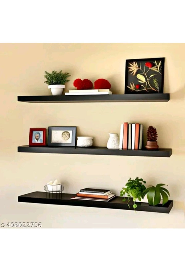 USD $ 12.00 LIVE STORE SAHARANPUR Name: LIFE DECOR Hanging Floating Wall Mount Display U Shape Wall Shelf, Engineered Wood Wall Rack Shelf for Living Room Decoration, Showcase and for Storage Set of 3 BROWN rb.gy/q5uicj